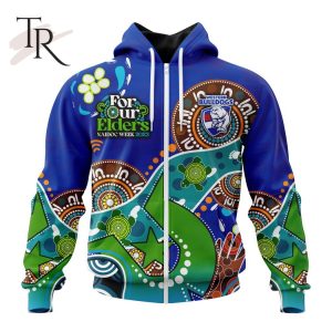Personalized AFL Western Bulldogs Special Design For NAIDOC Week For Our Elders Hoodie 3D