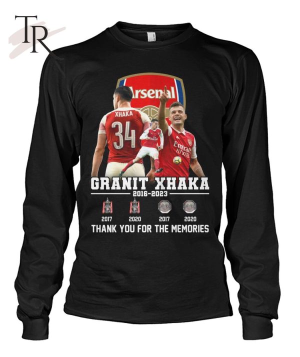 Arsenal Granit Xhaka 2016 – 2023 Thank You For The Memories T-Shirt – Limited Edition