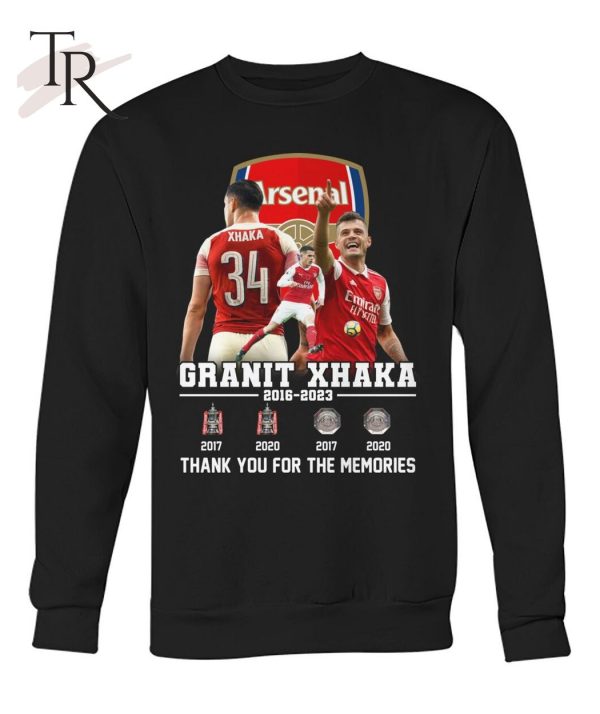Arsenal Granit Xhaka 2016 – 2023 Thank You For The Memories T-Shirt – Limited Edition