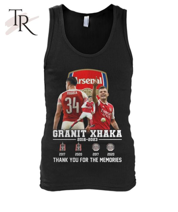 Arsenal Granit Xhaka 2016 – 2023 Thank You For The Memories T-Shirt – Limited Edition