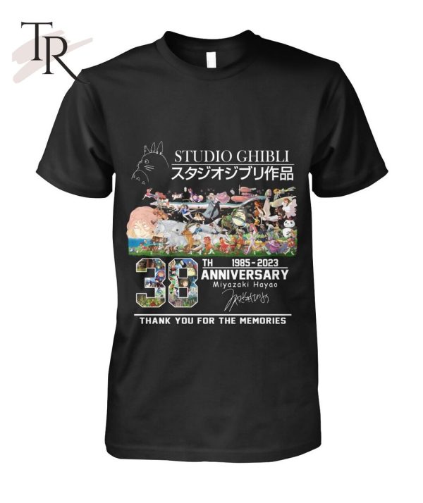 Studio Ghibli 38th Anniversary 1985 – 2023 Miyazaki Hayao Thank You For The Memories T-Shirt – Limited Edition