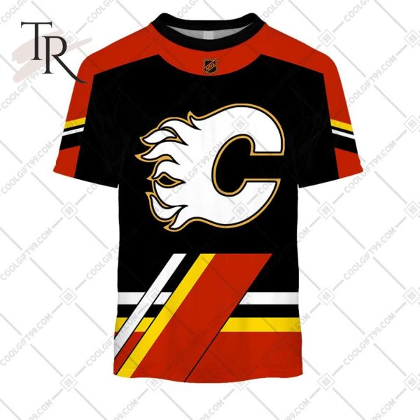 NHL Calgary Flames Reverse Retro 2223 Style Hoodie 3D