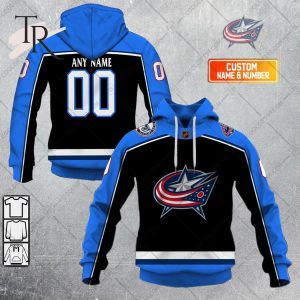 NHL Columbus Blue Jackets Reverse Retro 2223 Style Hoodie 3D