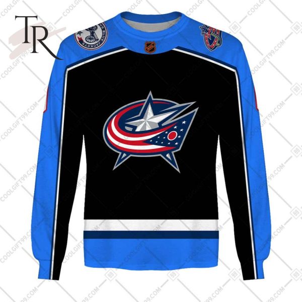 NHL Columbus Blue Jackets Reverse Retro 2223 Style Hoodie 3D