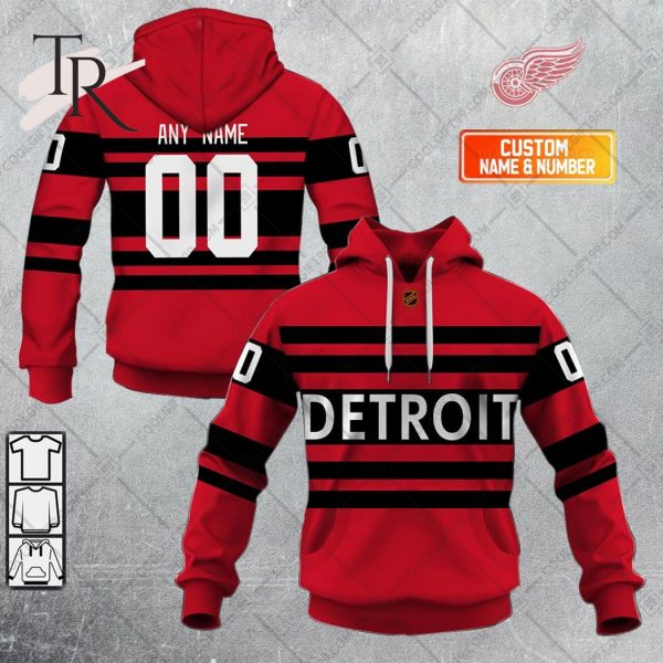 NHL Detroit Red Wings Reverse Retro 2223 Style Hoodie 3D