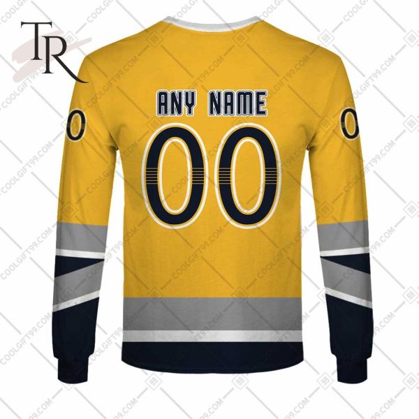 NHL Nashville Predators Reverse Retro 2223 Style Hoodie 3D