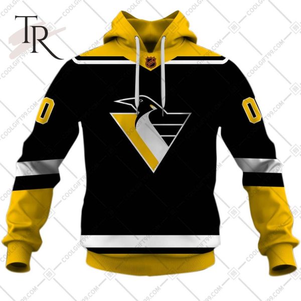 NHL Pittsburgh Penguins Reverse Retro 2223 Style Hoodie 3D