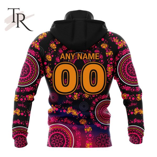 Customized AFL Adelaide Crows Special Pink Breast Cancer Design Hoodie 3D