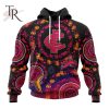 Customized AFL Brisbane Lions Special Pink Breast Cancer Design Hoodie 3D