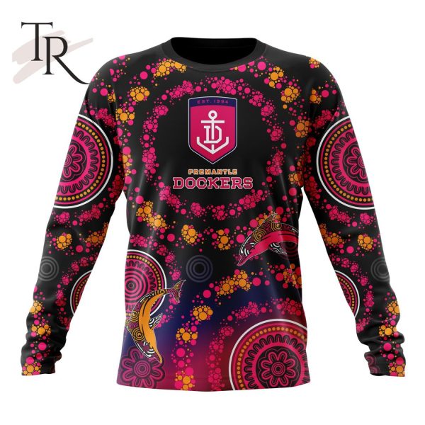 Customized AFL Fremantle Dockers Special Pink Breast Cancer Design Hoodie 3D