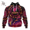 Customized AFL Gold Coast Suns Special Pink Breast Cancer Design Hoodie 3D
