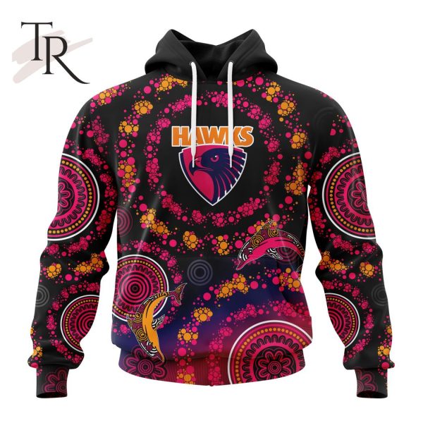 Customized AFL Hawthorn Football Club Special Pink Breast Cancer Design Hoodie 3D