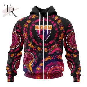 Customized AFL Hawthorn Football Club Special Pink Breast Cancer Design Hoodie 3D
