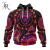 Customized NRL Wests Tigers Special Pink Breast Cancer Design Hoodie 3D