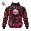 Customized AFL Hawthorn Football Club Special Pink Breast Cancer Design Hoodie 3D