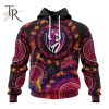 Customized AFL Port Adelaide Football Club Special Pink Breast Cancer Design Hoodie 3D