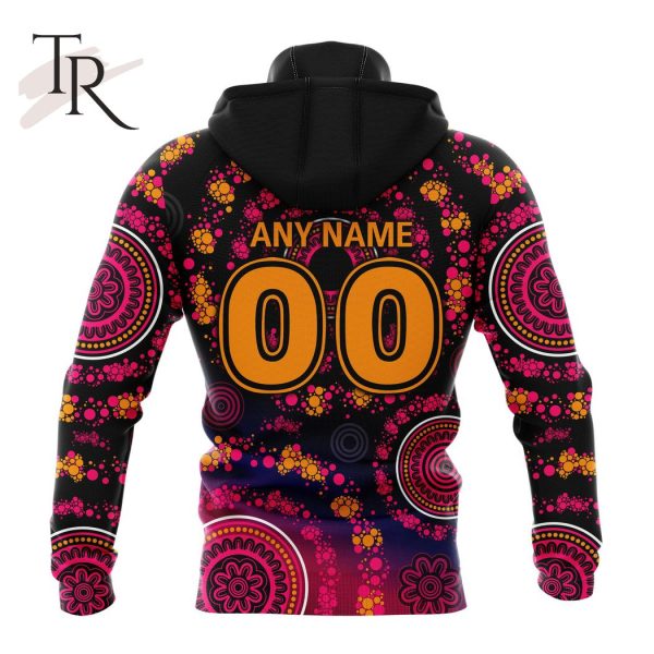 Customized AFL Richmond Tigers Special Pink Breast Cancer Design Hoodie 3D