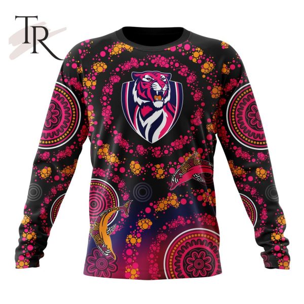 Customized AFL Richmond Tigers Special Pink Breast Cancer Design Hoodie 3D