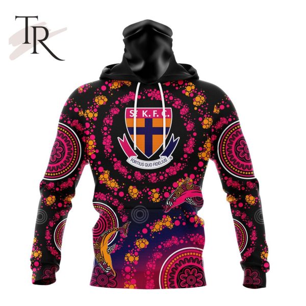 Customized AFL St Kilda Football Club Special Pink Breast Cancer Design Hoodie 3D