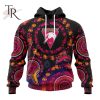 Customized AFL Richmond Tigers Special Pink Breast Cancer Design Hoodie 3D