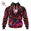 Customized AFL West Coast Eagles Special Pink Breast Cancer Design Hoodie 3D