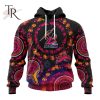 Customized NRL Manly Warringah Sea Eagles Special Pink Breast Cancer Design Hoodie 3D