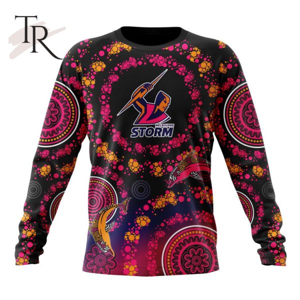 Customized NRL Melbourne Storm Special Pink Breast Cancer Design Hoodie 3D