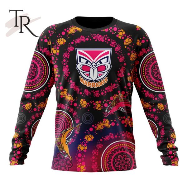 Customized NRL New Zealand Warriors Special Pink Breast Cancer Design Hoodie 3D