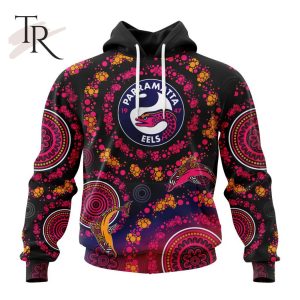Customized NRL Parramatta Eels Special Pink Breast Cancer Design Hoodie 3D