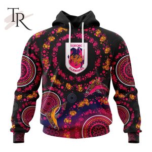 Customized NRL St. George Illawarra Dragons Special Pink Breast Cancer Design Hoodie 3D