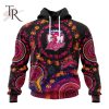 Customized NRL Wests Tigers Special Pink Breast Cancer Design Hoodie 3D