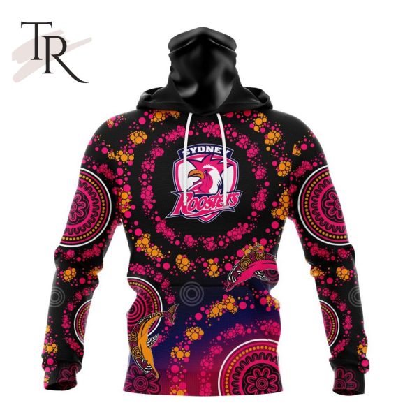 Customized NRL Sydney Roosters Special Pink Breast Cancer Design Hoodie 3D