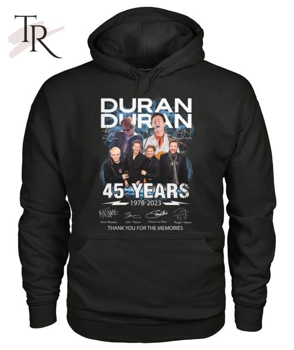 Duran Duran 45 Years 1978 – 2023 Thank You For The Memories T-Shirt – Limited Edition