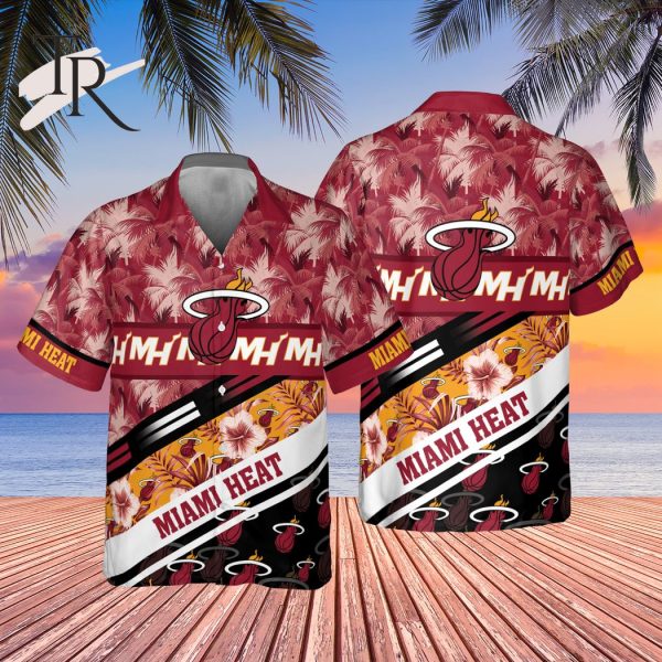 NBA Miami Heat Tree Hawaii Pattern Cute Print Hawaiian Shirt
