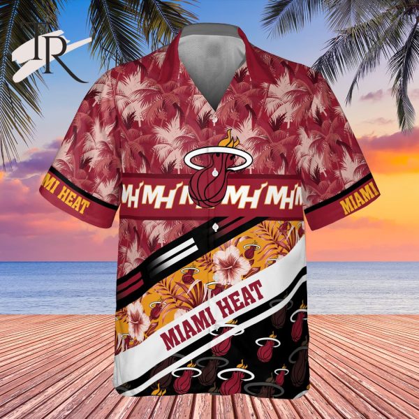 NBA Miami Heat Tree Hawaii Pattern Cute Print Hawaiian Shirt