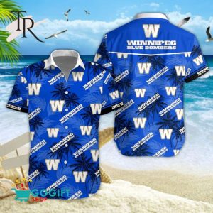 CFL Winnipeg Blue Bombers Hawaiian Shirt
