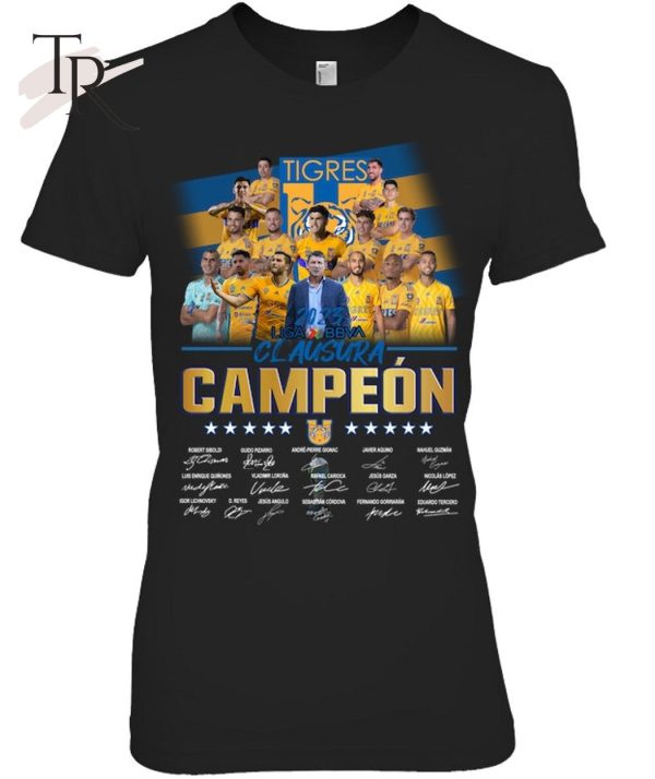 Tigres 2023 Liga BBVA Clausura Campeon Signed T-Shirt – Limited Edition