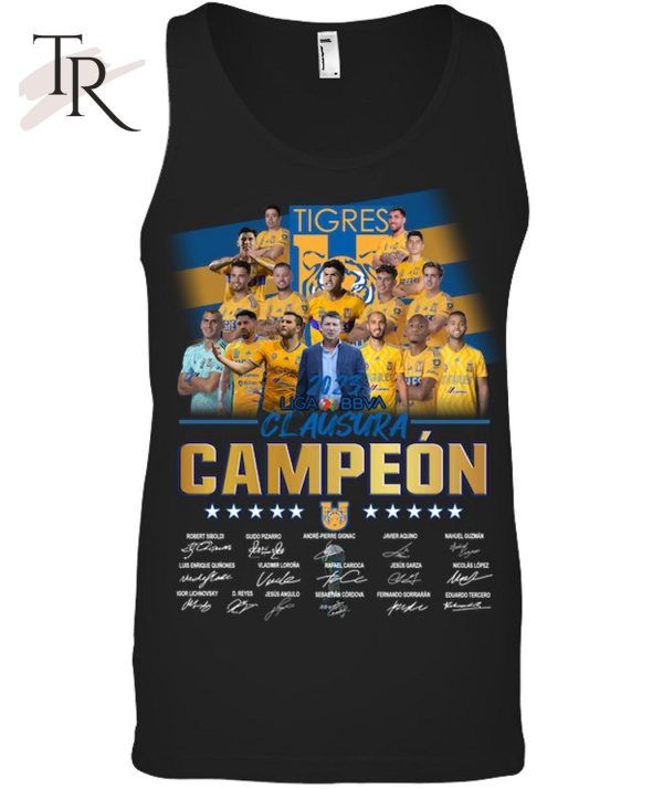 Tigres 2023 Liga BBVA Clausura Campeon Signed T-Shirt – Limited Edition