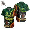 Personalised 1980 Vanuatu Hawaiian Shirt Happy 43rd Independence Day Reggae Version