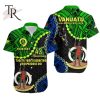 Malampa Province Hawaiian Shirt Native Canoe Mix Vanuatu Pig Tusk Black Version