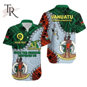Personalised Penama Province 43rd Anniversary Vanuatu Hawaiian Shirt Tugeta Yumi Selebretem Indipendens Dei