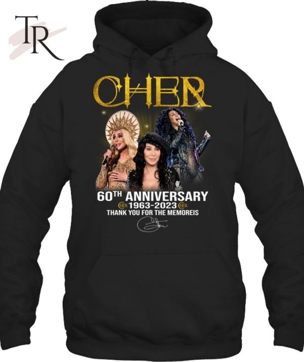 Cher 60th Anniversary 1963 – 2023 Thank You For The Memories T-Shirt – Limited Edition