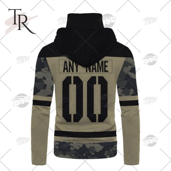 Personalized NHL Boston Bruins Camo Military Appreciation Team Authentic Custom Practice Jersey Hoodie 3D