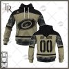 Personalized NHL Calgary Flames Camo Military Appreciation Team Authentic Custom Practice Jersey Hoodie 3D