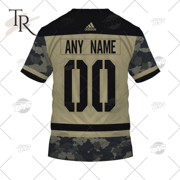 Personalized NHL Edmonton Oilers Camo Military Appreciation Team Authentic Custom Practice Jersey Hoodie 3D