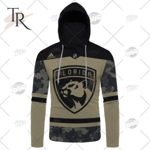 Personalized NHL Florida Panthers Camo Military Appreciation Team Authentic Custom Practice Jersey Hoodie 3D