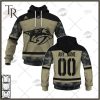 Personalized NHL New Jersey Devils Camo Military Appreciation Team Authentic Custom Practice Jersey Hoodie 3D