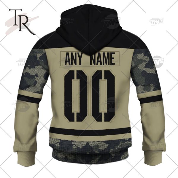 Personalized NHL Seattle Kraken Camo Military Appreciation Team Authentic Custom Practice Jersey Hoodie 3D