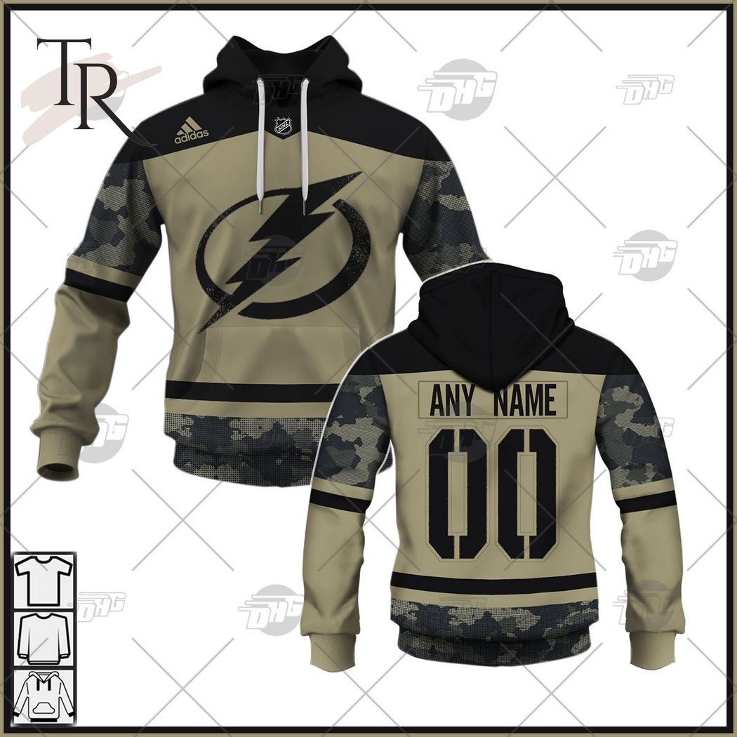 Personalized NHL Tampa Bay Lightning Reverse Retro Hoodie, Shirt