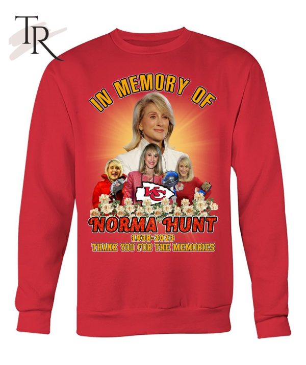 In Memory Of Norma Hunt 1938 – 2023 Thank You For The Memories T-Shirt – Limited Edition